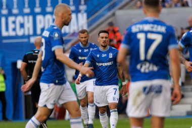 Afonso Sousa PKO BP Ekstraklasa maçı sırasında Lech Poznan ve Legia Warszawa arasında Enea Stadyumu, Poznan, Polonya (Maciej Rogowski))