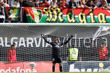 Bruno Brigido (Estrela Amadora) Liga Portekiz maçında CF Estrela Amadora ile Gil Vicente FC (1: 0) arasında Estadio Jose Gomes, Amadora, Lizbon, Portekiz. (Maciej Rogowski)