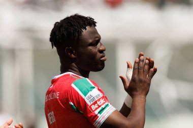 Liga Portekiz maçında Estrela Amadora ile Gil Vicente FC (1: 0) arasında Estadio Jose Gomes, Amadora, Lizbon, Portekiz 'de oynanan maçta Regis Ndo (Estrela Amadora). (Maciej Rogowski)