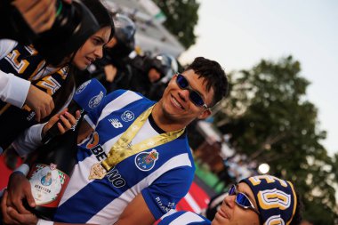 Portekiz 'in başkenti Lizbon' daki Estadio Nacional Jamor 'da FC Porto ile Sporting CP (2: 1) arasında oynanan Taca de Portugal 2024 final maçında Evanilson. (Maciej Rogowski)