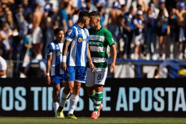 Alan Varela, Pedro Goncalves Taca de Portugal 2024 final maçında FC Porto ve Sporting CP (2: 1) arasında Estadio Nacional Jamor, Lizbon, Portekiz 'de. (Maciej Rogowski)