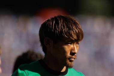 Portekiz 'in Lizbon şehrinde Estadio Nacional Jamor' da FC Porto ile Sporting CP (2: 1) arasında oynanan Taca de Portugal 2024 final maçında Hidemasa Morita (Sporting CP). (Maciej Rogowski)