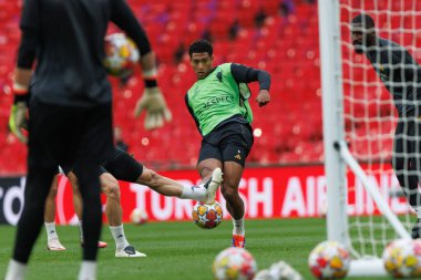 Jude Bellingham UEFA Şampiyonlar Ligi 2024 final maçından önce Wembley Stadyumu, Londra 'da Borussia Dortmund ve Real Madrid arasında resmi eğitim sırasında (Maciej Rogowski)