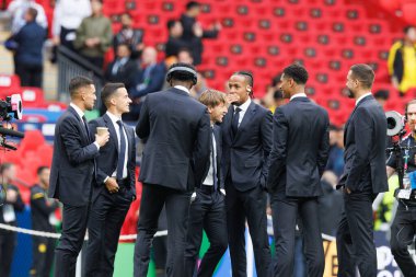 Şampiyonlar Ligi 2024 final maçı sırasındaki oyuncular Borussia Dortmund ve Real Madrid arasında Wembley Stadyumu, Londra, İngiltere 'de (Maciej Rogowski)