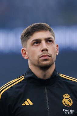 Fede Valverde, Şampiyonlar Ligi 2024 'te Borussia Dortmund ile Real Madrid arasında oynanan Wembley Stadyumu, Londra' da oynanan final maçında (Maciej Rogowski)