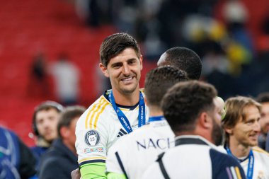 Thibaut Courtois Şampiyonlar Ligi 2024 'te Borussia Dortmund ve Real Madrid arasında oynanan final maçında (Maciej Rogowski)