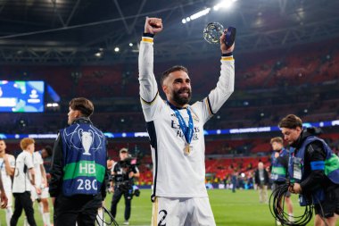 Dani Carvajal, Borussia Dortmund ve Real Madrid arasında oynanan 2024 Şampiyonlar Ligi final maçında (Maciej Rogowski)
