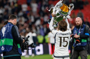 Luka Modriç, Borussia Dortmund ile Real Madrid arasında oynanan 2024 Şampiyonlar Ligi final maçında (Maciej Rogowski)