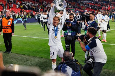 Luka Modriç, Borussia Dortmund ile Real Madrid arasında oynanan 2024 Şampiyonlar Ligi final maçında (Maciej Rogowski)