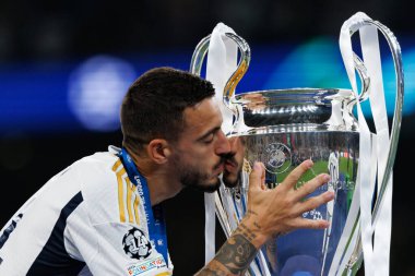 Borussia Dortmund ve Real Madrid (Maciej Rogowski) arasında oynanan 2024 Şampiyonlar Ligi final maçı sırasında Joselu)