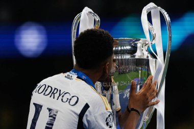 Rodrygo Şampiyonlar Ligi 2024 finalinde Borussia Dortmund ve Real Madrid (Maciej Rogowski)