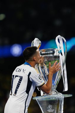 Lucas Vazquez, Borussia Dortmund ve Real Madrid arasında oynanan 2024 Şampiyonlar Ligi final maçında (Maciej Rogowski)