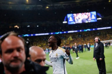 Borussia Dortmund ve Real Madrid (Maciej Rogowski) arasında oynanan 2024 Şampiyonlar Ligi final maçında Eduardo Camavinga)