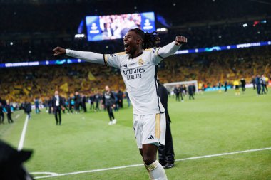 Borussia Dortmund ve Real Madrid (Maciej Rogowski) arasında oynanan 2024 Şampiyonlar Ligi final maçında Eduardo Camavinga)