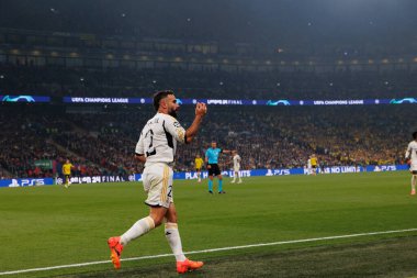 Dani Carvajal, Borussia Dortmund ve Real Madrid arasında oynanan 2024 Şampiyonlar Ligi final maçında (Maciej Rogowski)