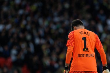 Gregor Kobel, Borussia Dortmund ve Real Madrid arasında oynanan 2024 Şampiyonlar Ligi final maçında (Maciej Rogowski)
