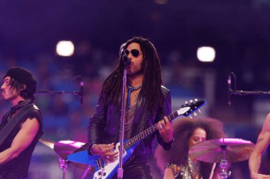 Lenny Kravitz ile Şampiyonlar Ligi 2024 final maçında Borussia Dortmund ve Real Madrid (Maciej Rogowski)