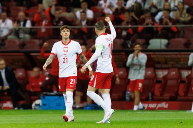 Piotr Zielinski, Polonya ve Ukrayna milli takımları arasında oynanan PGE Narodowy, Varşova, Polonya (Maciej Rogowski)