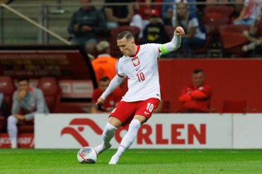 Piotr Zielinski, Polonya ve Ukrayna milli takımları arasında oynanan PGE Narodowy, Varşova, Polonya (Maciej Rogowski)