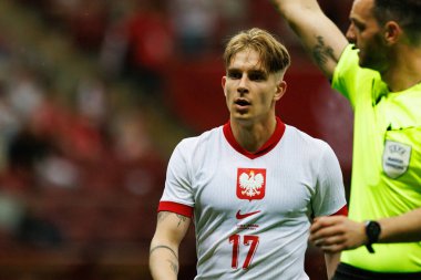 Michal Skoras, Polonya ve Ukrayna milli takımları arasında oynanan PGE Narodowy, Varşova, Polonya 