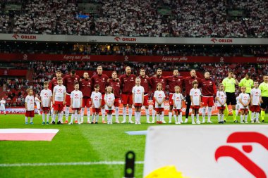 Polonya ve Ukrayna milli takımları arasında oynanan PGE Narodowy, Varşova, Polonya 