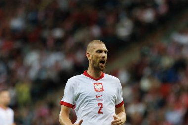 Polonya ve Türkiye milli takımları arasındaki PGE Narodowy, Varşova, Polonya (Maciej Rogowski) maçında Bartosz Salamon)