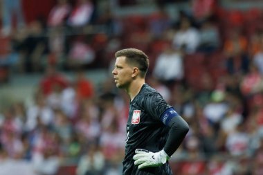 Polonya ve Türkiye milli takımları arasındaki PGE Narodowy, Varşova, Polonya (Maciej Rogowski) maçında Wojciech Szczesny)