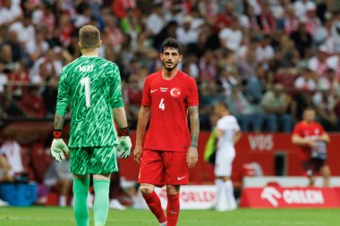 Mert Gunok, Samet Akaydin  during Friendly game between national teams of Poland and Turkey  at PGE Narodowy, Warsaw, Poland (Maciej Rogowski) clipart