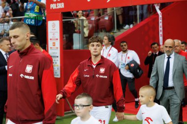 Polonya ve Türkiye milli takımları arasındaki PGE Narodowy, Varşova, Polonya (Maciej Rogowski) maçında Nicola Zalewski)