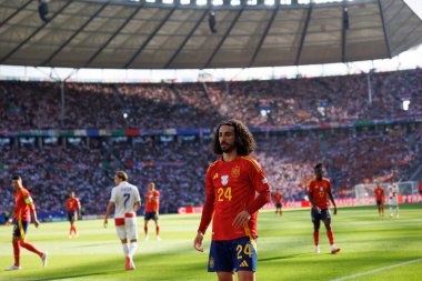Marc Cucurella UEFA Euro 2024 maçında İspanya ve Hırvatistan milli takımları arasında Olympiastadion, Berlin, Almanya (Maciej Rogowski))