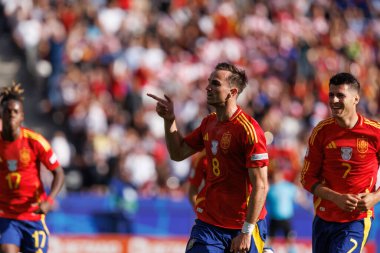 İspanya ve Hırvatistan milli takımları arasında Olympiastadion, Berlin, Almanya 'da oynanan UEFA Euro 2024 maçı sırasında Fabian Ruiz (Maciej Rogowski)