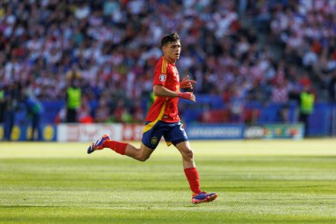 Pedri  during UEFA Euro 2024 game between national teams of Spain and Croatia at Olympiastadion, Berlin, Germany (Maciej Rogowski) clipart