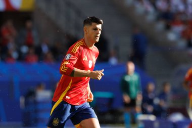 Alvaro Morata UEFA Euro 2024 maçında İspanya ve Hırvatistan milli takımları arasında Olympiastadion, Berlin, Almanya (Maciej Rogowski))
