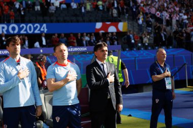 Zlatko Daliç UEFA Euro 2024 maçı sırasında İspanya ve Hırvatistan milli takımları arasında Olympiastadion, Berlin, Almanya 'da oynanan maçta (Maciej Rogowski)