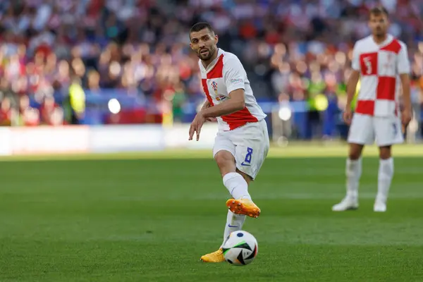 stock image Matteo Kovacic  during UEFA Euro 2024 game between national teams of Spain and Croatia at Olympiastadion, Berlin, Germany (Maciej Rogowski)