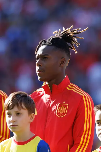 stock image Nico Williams  during UEFA Euro 2024 game between national teams of Spain and Croatia at Olympiastadion, Berlin, Germany (Maciej Rogowski)