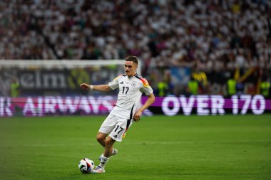 Florian Wirtz UEFA Euro 2024 maçında İsviçre ve Almanya milli takımları arasında Frankfurt, Almanya 'da Deutsche Bank Park' ta görüldü (Maciej Rogowski)