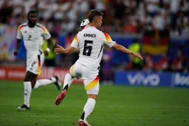 Joshua Kimmich UEFA Euro 2024 maçında İsviçre ve Almanya milli takımları arasında Frankfurt, Almanya 'da Deutsche Bank Park' ta görüldü (Maciej Rogowski)
