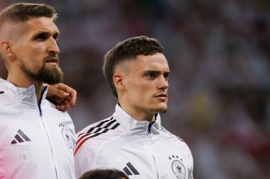 Florian Wirtz UEFA Euro 2024 maçında İsviçre ve Almanya milli takımları arasında Frankfurt, Almanya 'da Deutsche Bank Park' ta görüldü (Maciej Rogowski)