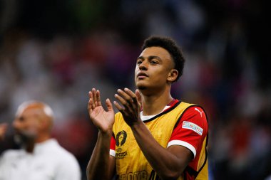 Dan Ndoye, UEFA Euro 2024 maçında İsviçre ve Almanya milli takımları arasında Frankfurt, Almanya 'daki Deutsche Bank Park' ta görüldü (Maciej Rogowski)