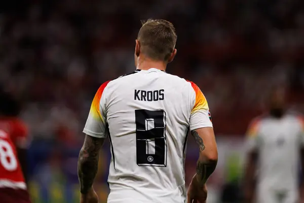 stock image Toni Kroos  seen during UEFA Euro 2024 game between national teams of Switzerland and Germany at Deutsche Bank Park, Frankfurt, Germany (Maciej Rogowski)