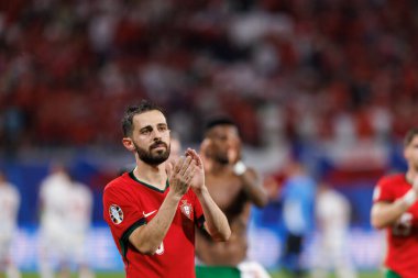 Bernardo Silva, UEFA Euro 2024 maçında Portekiz ve Çek Cumhuriyeti milli takımları arasında Red Bull Arena 'da görüldü (Maciej Rogowski)