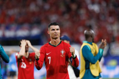Cristiano Ronaldo, Portekiz ve Çek Cumhuriyeti milli takımları arasında oynanan UEFA Euro 2024 maçında Red Bull Arena 'da (Maciej Rogowski)