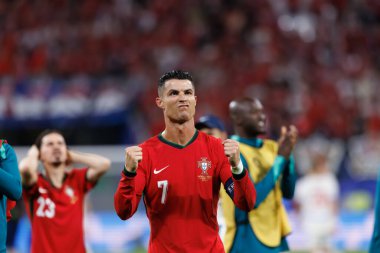 Cristiano Ronaldo, Portekiz ve Çek Cumhuriyeti milli takımları arasında oynanan UEFA Euro 2024 maçında Red Bull Arena 'da (Maciej Rogowski)