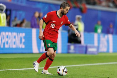 Bernardo Silva, UEFA Euro 2024 maçında Portekiz ve Çek Cumhuriyeti milli takımları arasında Red Bull Arena 'da görüldü (Maciej Rogowski)