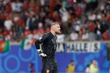 Jindrich Stanek, UEFA Euro 2024 maçında Portekiz ve Çek Cumhuriyeti milli takımları arasında Red Bull Arena 'da görüldü (Maciej Rogowski)
