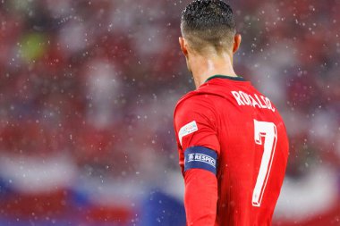 Cristiano Ronaldo, UEFA Euro 2024 maçında Portekiz ve Çek Cumhuriyeti milli takımları arasında Red Bull Arena 'da görüldü (Maciej Rogowski)