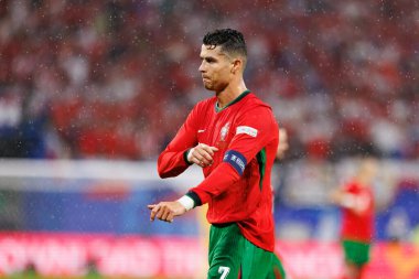 Cristiano Ronaldo, UEFA Euro 2024 maçında Portekiz ve Çek Cumhuriyeti milli takımları arasında Red Bull Arena 'da görüldü (Maciej Rogowski)