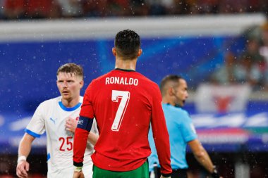 Cristiano Ronaldo, UEFA Euro 2024 maçında Portekiz ve Çek Cumhuriyeti milli takımları arasında Red Bull Arena 'da görüldü (Maciej Rogowski)
