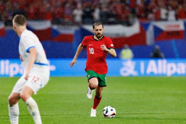 Bernardo Silva, UEFA Euro 2024 maçında Portekiz ve Çek Cumhuriyeti milli takımları arasında Red Bull Arena 'da görüldü (Maciej Rogowski)